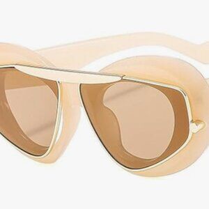 laureles Fashion Oversized Cat Eye Women Sunglasses Vintage Leopard Gradient